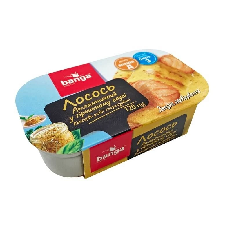 Філе BANGA лосося гірчич/соусі ж/б ключ 120г